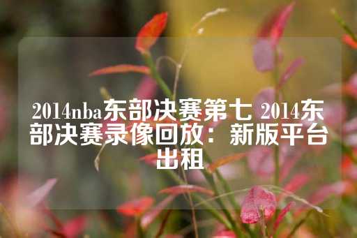 2014nba东部决赛第七 2014东部决赛录像回放：新版平台出租